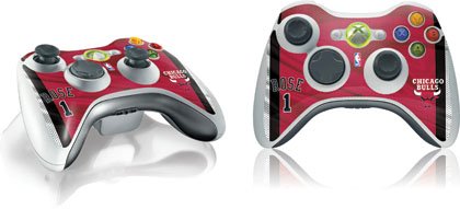 Skinit D. Rose - Chicago Bulls #1 Vinyl Skin for 1 Microsoft Xbox 360 Wireless Controller