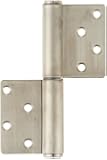 Sugatsune S-6173-5 Lift Off Hinge, Stainless Steel 304, Brushed Finish, 3mm Leaf Thickness, 90mm Open Width, 18mm Pin Diameter, 127mm Height