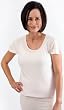 Veria Loungewear Short Puff Sleeve Top - Soft Pink, Organic Cotton
