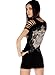 Folter Womens Gothic Ripped Cross Tee