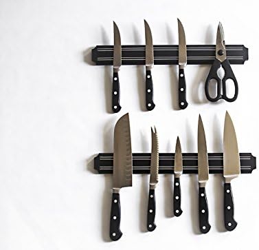 Set of 2 Deluxe 15-inch Magnetic Kitchen Knife Storage Racks