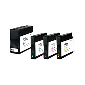Amazon.com: INKTONER 4 Replacement ink cartridges For 950XL BKCMY Compatible with HP officejet 