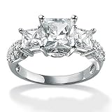 DiamonUltra&trade; Cubic Zirconia 10k Gold Ring