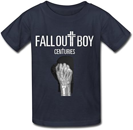 Meentre Kid's Fall Out Boy Centuries Art Round Collar T Shirt L