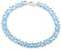 14k White Gold Swiss Blue Topaz/Sky Blue Topaz Bracelet, 7.25"