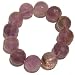 Amethyst Bracelet 14 Stretch 16mm Purple Facet Cut Ametrine Crystal Gemstone