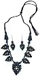 Fashion Jewellery Necklace and Earing In Terracota Handcrafted Unique Gift For Lady