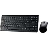 Perixx PERIDUO-707 PLUS DE Kabelloses Design Mini Desktop-Set (Tastatur und Maus) schwarz
