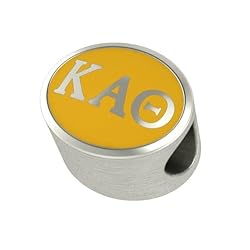 Kappa Alpha Theta Enamel Sorority Bead Charm Fits Most Pandora Style Bracelets. High Quality Bead in Stock for Fast Shipping