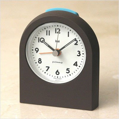 Pick-Me-Up Alarm Clock in Landmark Brown