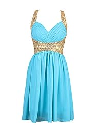 Cocktail Short Flowy Chiffon Homecoming Dress/Bridesmaid Dress/Prom Dress/Party Dress 