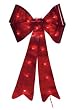 LIGHTED RED HOLOGRAPHIC BOW DECORATION