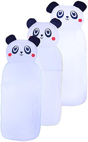 Kosbon Cute Cartoon Bear Baby Cotton Gauze Scapegoat Towel , Baby Sweat Mat Towel, Keep Baby Dry, Comfortable Children's Sweatbands Wicking Towel (3 Pack)