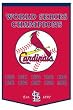 St. Louis Cardinals 24"x36" Wool Dynasty Banner - Baseball Sports Merchandise