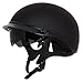 ZOX Unisex Adult Roadster DDV Matte Black Half Helmet Z88-00465