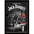 Jack Daniels - 3D Poster - Pool Room 3D Poster + Wechsel-Rahmen 3D aus schwerem MDF Holzfaserwerkstoff, schwarz - ohne Acrylglas-Scheibe.