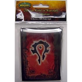 World of Warcraft Trading Card Game Card Supplies 75 Count Card Sleeves (Horde Style)