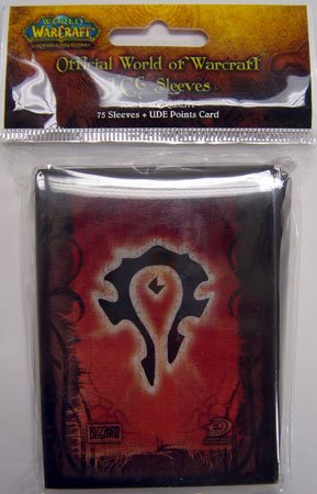 World of Warcraft Trading Card Game Card Supplies 75 Count Card Sleeves (Horde Style)