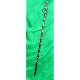 Lacquered Genuine Chestnut Spiral Walking/Hiking Stick/Pole 32C