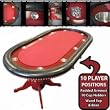 90 inch Texas Holdem Poker table w Raceway