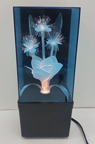 Small Fiber Optic White Rose Light