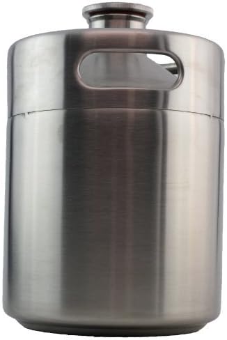 THE MICRO-KEG: Stainless Steel Keg Style Growler- standard 2 liter