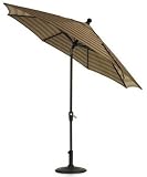 Outdoor Living : 11' Auto-tilt Umbrella Black Redwoo
