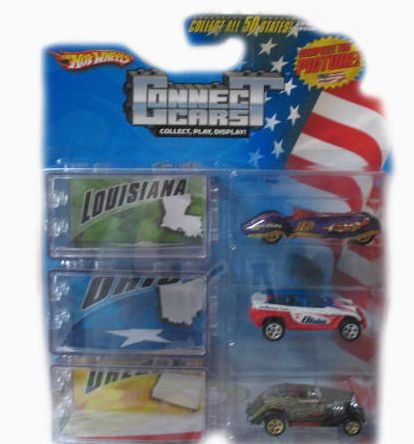 Hot Wheels Connect Cars Starter Kit with Louisiana, Ohio, & Oregon Die-Cast Cars