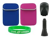 3n1 Combo Non-OEM Amazon Kindle 2 Neoprene Sleeve Case with Black USB Car and Wall Charger