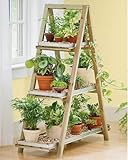 Wooden A-Frame Plant Stand