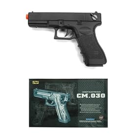 Cyma 030 Electric Airsoft Pistol Semi/Full Auto AEP 300 fps Metal Gear Box