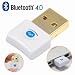 Version 4.0 V4.0 USB Bluetooth Adapter Dongle - for Win7 Windows 7 64 32 Vista, High Speed