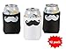 12 Mustache Can Covers Insulator Can Covers - 12 Pack
