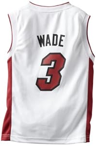 NBA Miami Heat Dwayne Wade Youth 8-20 Replica Home Jersey, Large, White