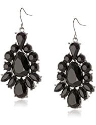 Deco All Jet Earrings