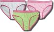 Calvin Klein Girl's White Pink and Green 3 Piece Panty Set