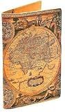 Antique Map Italian Leather Printed Passport Holder Case