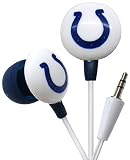 iHip NFF10200INC NFL Indianapolis Colts Mini Ear Buds, Blue/White