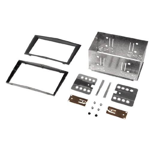 Doppel-DIN-Radio-Einbaukit für Opel Charcoal Rubber Touch