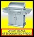 BBQ Rotisserie Deluxe 5 Burner Plus 1 Side Burner Gas BBQ Barbecue Stainless Steel with Regulator Rotisserie Grill Hot Plate Warm Racking and Waterproof Cover