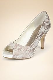 Stiletto Heel Floral Lace Peep Toe Shoes