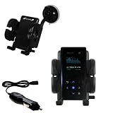 Samsung Yepp YP-K5 4GB Flexible Auto Windshield Holder with Car Charger - Uses Gomadic TipExchange