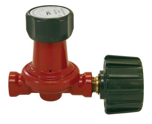 Bayou Classic 7850 0-30 PSI Adjustable High-Pressure Propane Regulator for 1/4-Inch Inlets and Outlets