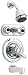 Delta 1848-74Innovations Pressure Balance Jetted Shower and Bath Faucet with Dual-Spray Showerhead, Chrome
