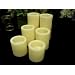 Flameless LED Candles; 2 Set of 3, 4, and 6 Inch Ivory Round Pillar Wax Candles