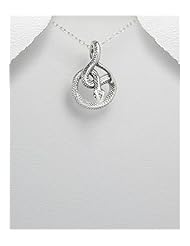 Snake Pendant Necklace In 92.5 Sterling Silver