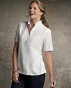 Tommy Hilfiger Plus Size Short Sleeve Ruffled Collar Polo Shirt