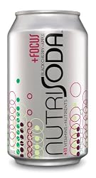 Nutrisoda Focus, Black Cherry & Apple, 12-Ounce Cans (Pack of 24)