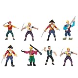 Pirate Figurine Set  8  Party Supplies