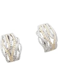 Women 14k White Gold 1.29ctw diamond Stud earring 63 LE309K Size 8.55